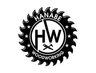 Hanabe Woodworking logo design by MarkindDesign