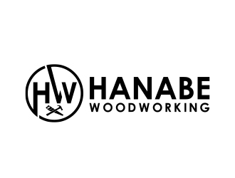 Hanabe Woodworking logo design by MarkindDesign
