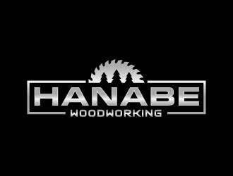 Hanabe Woodworking logo design by invento