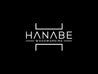 Hanabe Woodworking logo design by invento