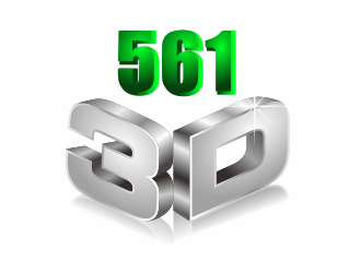 561 3D logo design by Girly