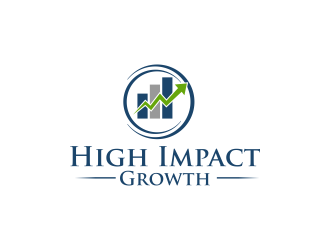 High Impact Growth logo design by pakderisher