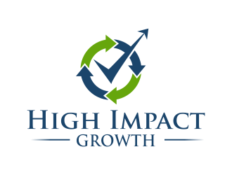 High Impact Growth logo design by pakderisher