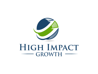 High Impact Growth logo design by pakderisher