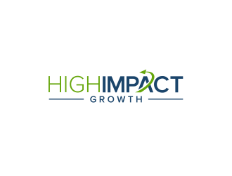 High Impact Growth logo design by pakderisher