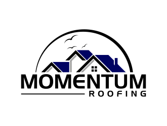 Momentum roofing logo design by pakderisher