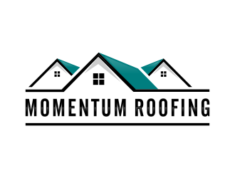 Momentum roofing logo design by bluevirusee