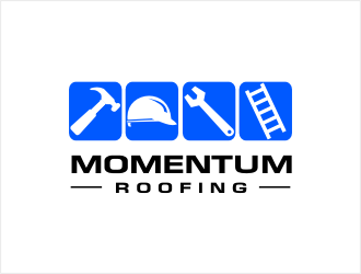 Momentum roofing logo design by bunda_shaquilla