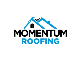 Momentum roofing logo design by cikiyunn