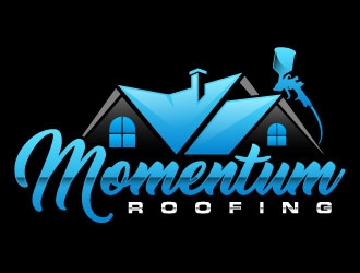 Momentum roofing logo design by daywalker