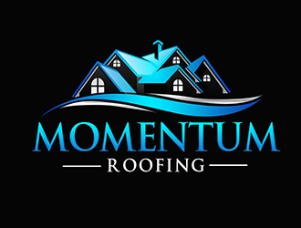 Momentum roofing logo design by 3Dlogos