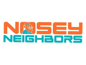 Nosey Neighbors logo design by romano