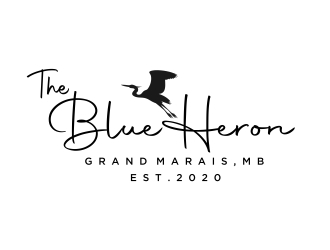The Blue Heron logo design by aura