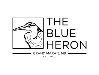 The Blue Heron logo design by scolessi