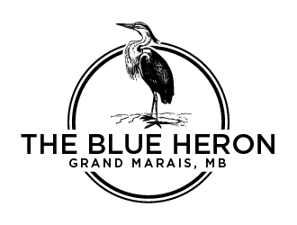 The Blue Heron logo design by cybil