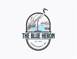 The Blue Heron logo design by Alfatih05