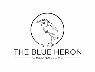 The Blue Heron logo design by scolessi