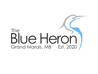 The Blue Heron logo design by dhe27