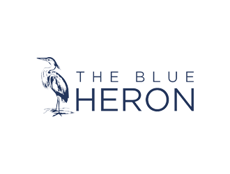 The Blue Heron logo design by Rizqy
