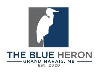 The Blue Heron logo design by cybil