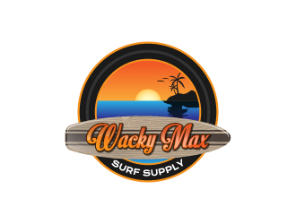 Wacky Max Surf Supply Logo Design