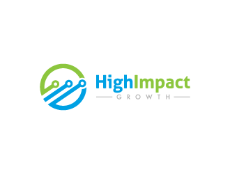 High Impact Growth logo design by pencilhand
