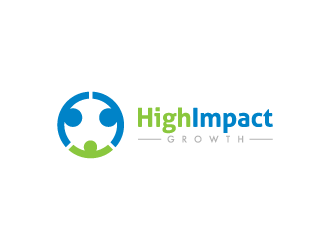 High Impact Growth logo design by pencilhand