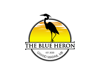 The Blue Heron logo design by torresace
