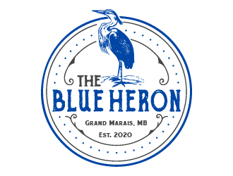 The Blue Heron logo design by Ultimatum
