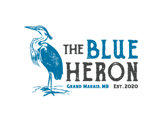 The Blue Heron logo design by Ultimatum