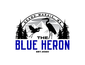 The Blue Heron logo design by daywalker