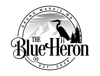 The Blue Heron logo design by daywalker