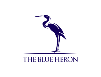 The Blue Heron logo design by JessicaLopes