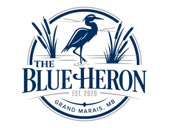 The Blue Heron logo design by jaize