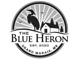 The Blue Heron logo design by design_brush