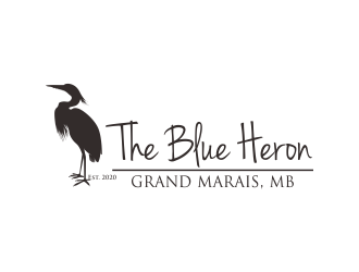 The Blue Heron logo design by qqdesigns
