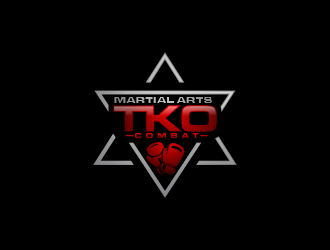 TKO Combat - martial arts  logo design by sitizen