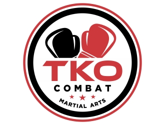 TKO Combat - martial arts  logo design by cikiyunn