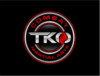 TKO Combat - martial arts  logo design by evdesign