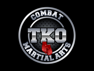 TKO Combat - martial arts  logo design by Kruger