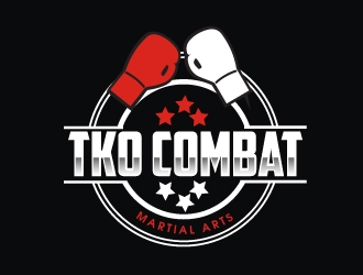 TKO Combat - martial arts  logo design by AamirKhan