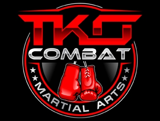 TKO Combat - martial arts  logo design by MAXR