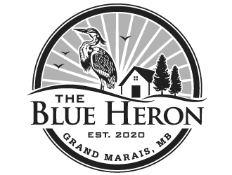 The Blue Heron logo design - 48hourslogo.com