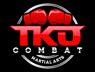 TKO Combat - martial arts  logo design by daywalker