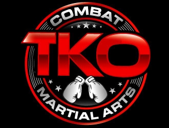 TKO Combat - martial arts  logo design by Suvendu