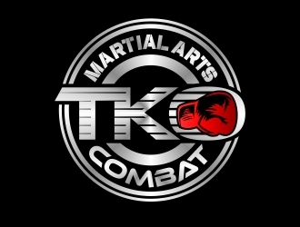 TKO Combat - martial arts  logo design by aura