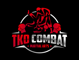 TKO Combat - martial arts  logo design by Gwerth