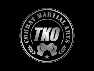 TKO Combat - martial arts  logo design by 48art