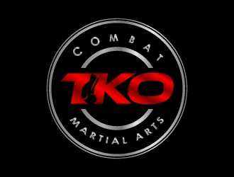 TKO Combat - martial arts  logo design by BeezlyDesigns