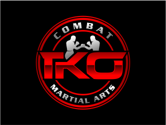 TKO Combat - martial arts  logo design by cintoko